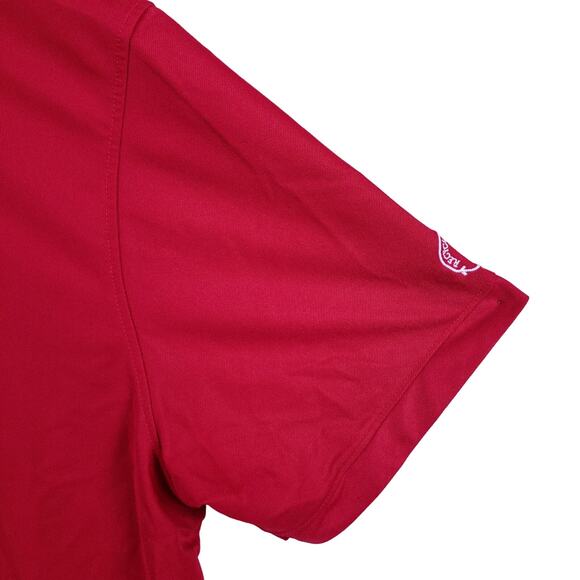 Chick-fil-A Unisex Short Sleeve Polo Shirt XL Red OOBE Team Style Uniform Work - Picture 11 of 13